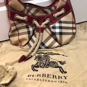 Burberry Nova Check Hobo Bag